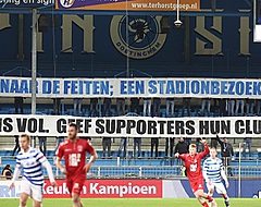 Fans De Graafschap dringen stadion binnen voor statement