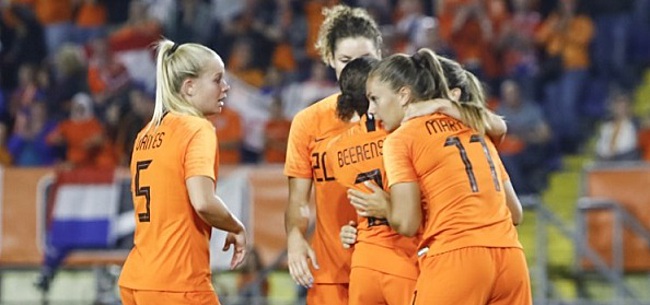 Foto: 'Bizar moment' bij Oranje Leeuwinnen: 