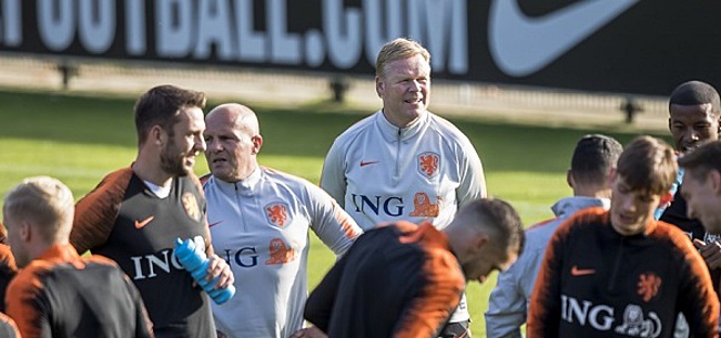 Foto: 'Koeman wijzigt basiselftal Oranje op vijf plaatsen'