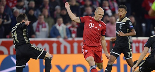 Foto: Robben na Bayern - Ajax: 'Dit zijn we niet gewend'