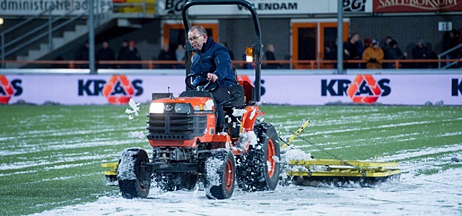 Foto: Koning Winter maakt eerste slachtoffer in Eredivisie: duel uitgesteld